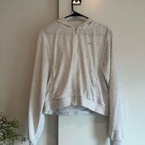 Nike Gray Zip-Up Hoodie